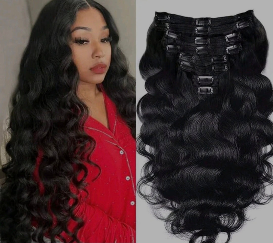 Body Wave Clip in Hair Extensions